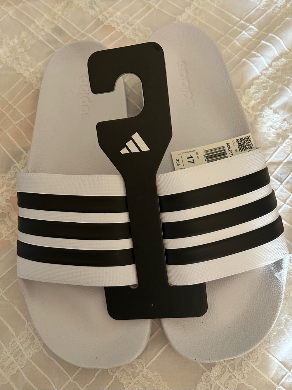 Adidas Adilette Shower Slides Men's Size 17 Sandals Mens New